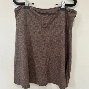 Gonna Toad & Co taglia grande marrone maglia chaka gonna maglia biologica tribale Gorpcore - Foto 1 di 5