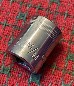 Vintage Craftsman 14mm Socket 3/8 Drive 44305 USA 🇺🇸 Top Knurl VV - Foto 1 di 7