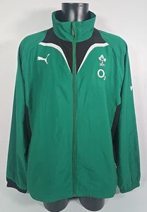 IRFU Ireland Puma Trainingsjacke grün O2 Full Zip Baumwolle gefüttert Herren Gr. XXL - Bild 1 von 20