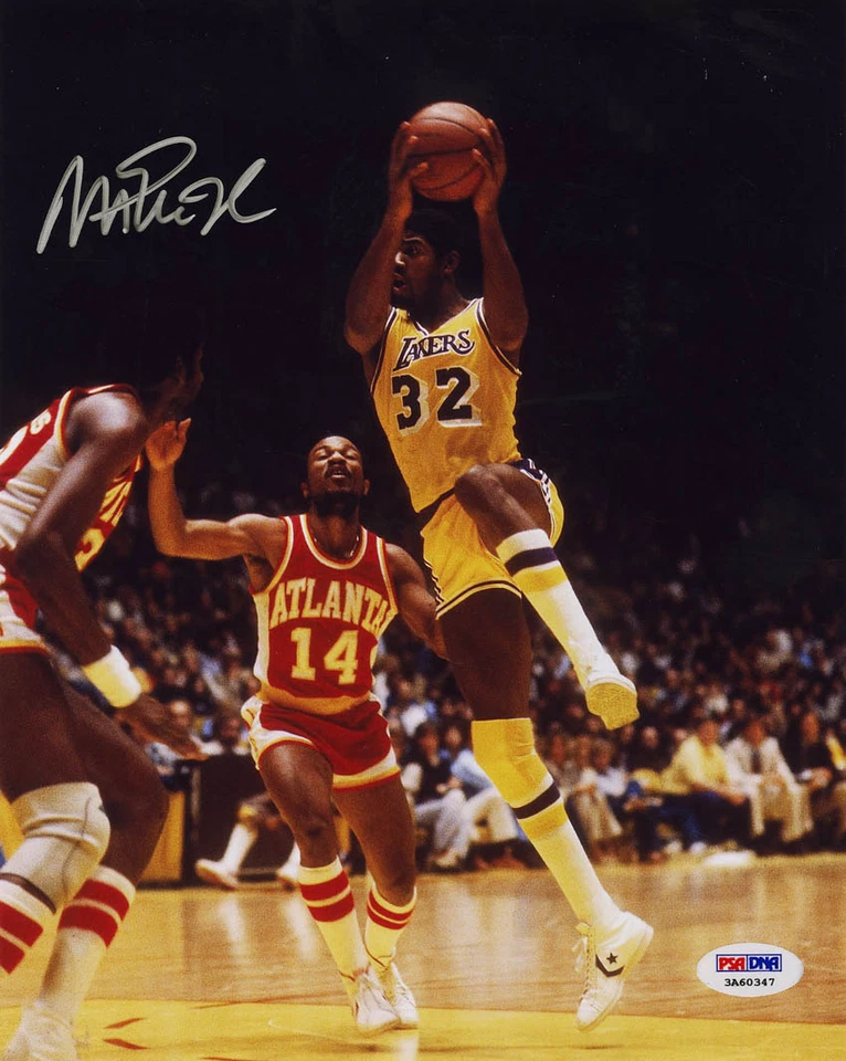 Magic Johnson SIGNED 8x10 Photo Los Angeles Lakers ITP PSA/DNA AUTOGRAPHED HOF - Image 1 of 1
