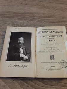 Vintage 1884 Austrian Medical Calendar Journal Book - Picture 1 of 20