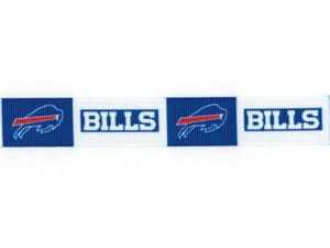 BUFFALO BILLS 7/8" GROSGRAIN RIBBON 1, 3, 5, 10 YARDS NFL FOOTBALL SHIP FROM USA - Picture 1 of 1