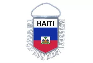 Mini banner flag pennant window mirror cars country banner haiti - Bild 1 von 1
