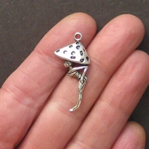 5 Fairy Charms Antique Silver Tone - SC1407 - Picture 1 of 2