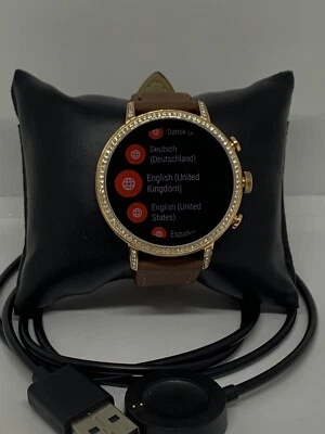 Fossil Gen 4 Authentic Digital Dial Smart Watch Custom Band FTW6015 QT447 - Image 1 of 4