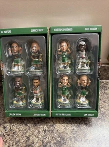 Boston Celtics 2024 NBA Champs Mini Bobblehead 8 Player Boxed Set Tatum Brown Al - Picture 1 of 13
