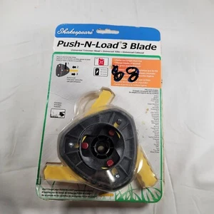 Shakespeare Push-N-Load 3 Blade W/Extra Blades; Universal Trimmer Head NIB NIP - Picture 1 of 12