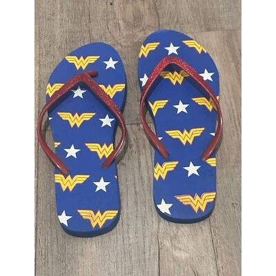 Dc Comics Wonder Woman Unisex Flip Flops For Adult Size 12 Multicolor - Image 1 of 4