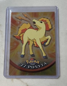 2000 Topps Pokemon TV Animation Edition Series Foil Ponyta #77 Blue Label