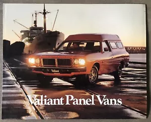 c1977 Chrysler Valiant Panel Vans original Australian sales brochure - sticker - Picture 1 of 9
