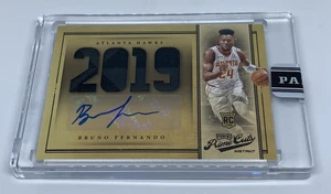 BRUNO FERNANDO 2019 20 Panini Instant Prime Cuts Auto Autograph RC #6/10 Hawks - Picture 1 of 4