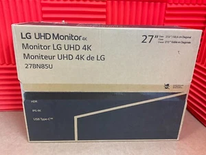 LG 27" USB-C LED LCD Monitor 4K 27BN85UN-B ✅❤️️✅❤️ NEW! FACTORY SEALED! - Picture 1 of 2