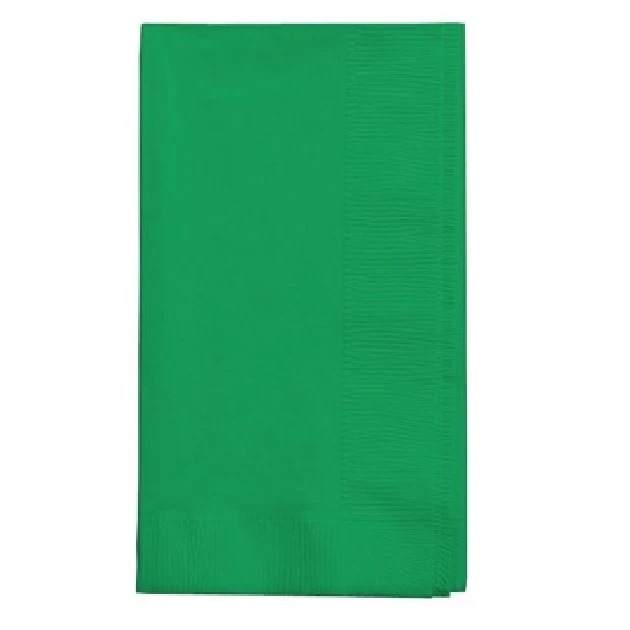 Servilletas de cena de papel de 2 capas toallas de mano plegadas para invitados colores lisos desechables  Foto 1 de 1