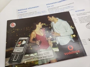 Nokia 6280 manuels d'utilisation anglais neufs marque Vodafone UK3POST - Photo 1/6