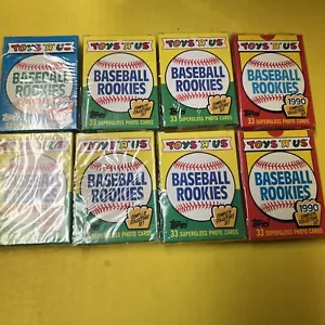 Topps Rookies MLB Baseball 1989 e 1990 1991 mai aperto 8 set Griffey Jr 1990 - Foto 1 di 11
