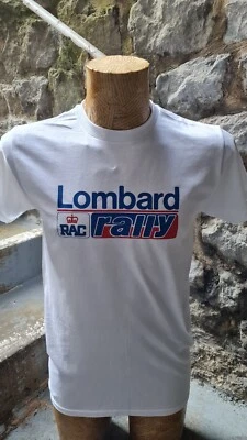 Lombard RAC Rally tee t shirt top 1980s Motor Sport Racing Car - Image 1 of 4