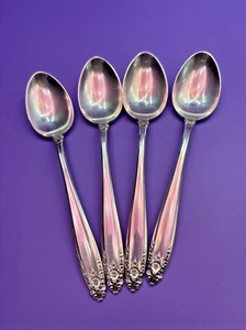Set di quattro cucchiaini in argento sterling Preludio internazionale 6" NO MONO bellissimi - Foto 1 di 4