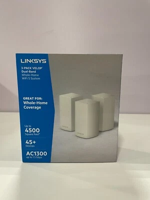 Linksys WHW0103 AC-1300 Dual-Band Wi-Fi System Whole Home Coverage - Image 1 of 2