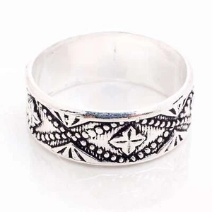 Argento 925 Placcato Fatto A Mano Gioielli Per Lei Anello Misura 10 R-14223 - Foto 1 di 3