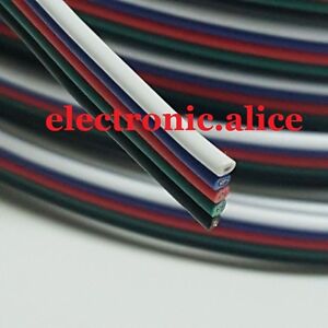 5pin 1M -100M Extension Cable Line for 5050 RGBW RGBWW LED Strip  Cord Wire