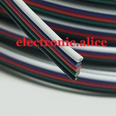 5pin Extension Cable Line for 5050 RGBW RGBWW LED Strip  Cord Wire 1m -100m - Image 1 of 4