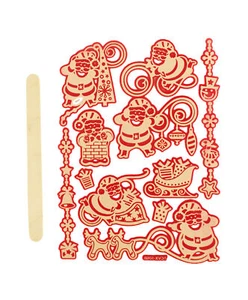 Red Christmas Velvet Dry Transfer 1.5 to 9cm - Picture 1 of 1