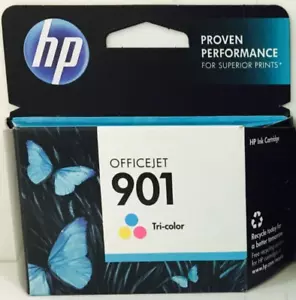 New Genuine HP 901 Color Ink Cartridge HP Officejet 4680 - Picture 1 of 2