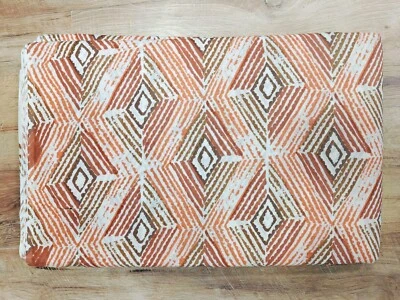 25 Yard Hand Block Print Handmade Cotton Indian Natural Sanganeri Print Fabric - Image 1 of 3