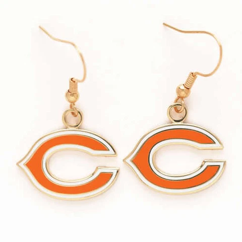 Chicago Bears Dangle Earrings NFL New Cover