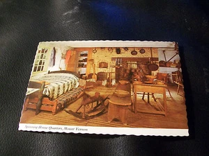 4x6 Vintage Postcard- Spinning House Quarters, Mount Vernon, Virginia - Picture 1 of 2