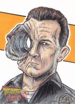 Nicholas Baltra Back To Retro 4.2 Terminator Sketch - Robert Patrick  (T-1000) - Image 1 of 2