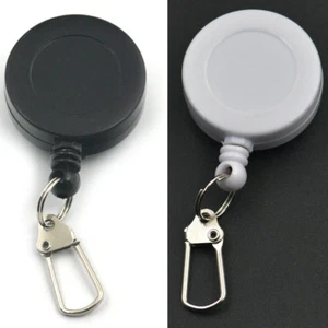 Reels Retractable Badge Clip ID Card Holder Hook Keychain Keyring CL - Picture 1 of 5