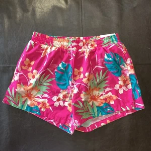 Old Navy Active Size XXL 18 Girl’s Go Dry Shorts NWT Pink Tropical Print NEW - Picture 1 of 9