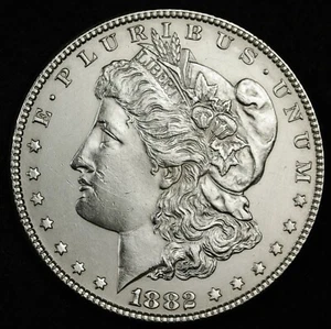 1882 Morgan Silver Dollar.  B.U.  139814  Inventory H - Picture 1 of 2