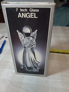 VTG. 7 INCH GLASS ANGEL KMART - Picture 1 of 17