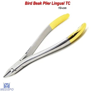 Kieferorthopädische Vogelschnabelzange Drahtbiegen & Handhaben Zahnärzte Dental Lingual TC - Bild 1 von 5