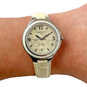 CERTINA - DS QUEEN - SWISS MADE - WATCH - BUCKLE - GENUINE LEATHER - Ø37MM - Picture 1 of 5
