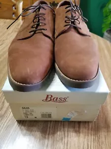 Bass Men's 13M Dark Tan Cambridge Oxfords-Brand New - Picture 1 of 6