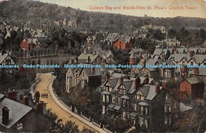 R282582 Colwyn Bay and Woods from St Pauls Church Tower Valentines Series - Picture 1 of 4