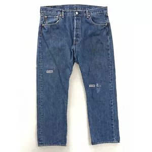 Jeans uomo Levis 501 classico dritto blu lavaggio medio denim 38x30 - Foto 1 di 11