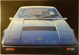 Brochure vendita originale Lotus Elite 1974-75 prospetto tipo 75 versione mercato USA - Foto 1 di 2