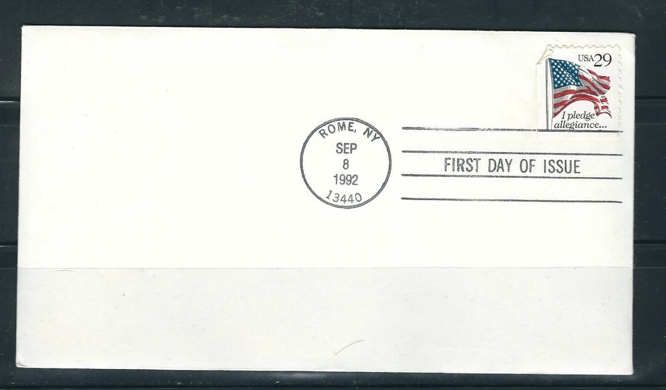 US SC # 2593 Pledge Of Allegiance FDC. Ready For cachet - Image 1 of 1