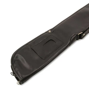 Funda de taco negro suave económica para billar o taco de piscina de 2 piezas - Imagen 1 de 5