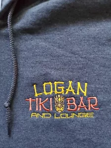 Zip Hoodie 3XL Personalized LOGAN Tiki Bar InkPixi Gildan Brand New Heavy Weight - Picture 1 of 9