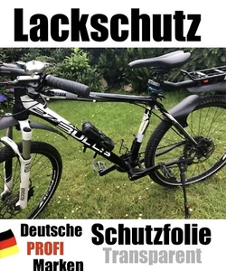 MTB Mountain Bike Rahmen Aufkleber Transparent Fahrrad Lackschutzfolie Schutz - Bild 1 von 1