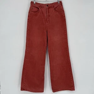Anthropologie Pilcro Women's Size 28 Wide Leg Gwen Corduroy Pants Rose Pink - Picture 1 of 13