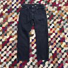 Vintage Levi’s 505 Black Denim Jeans Mens 35.5 x 31 As Is Worn Flaws Y2K