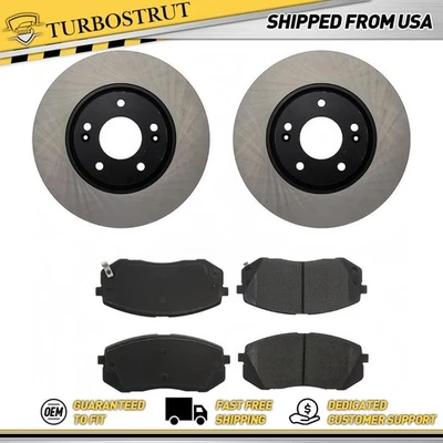 Kit de pastillas de freno rotores de freno delanteros originales para Hyundai Tucson 2010-2015 2,4 L Foto 1 de 2