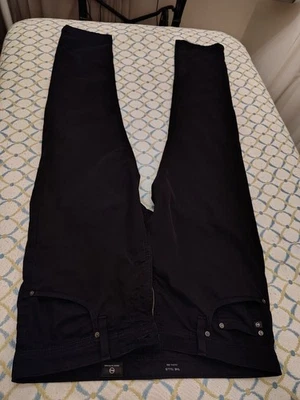 Pantalones de mezclilla para hombre Adriano Goldschmied AG Tellis modernos ajustados 35x34 negros Foto 1 de 4