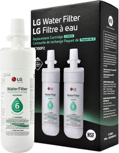 LG LT700P2 6-Month / 200 Gallon Refrigerator Replacement Water Filter, 2 Count - Picture 1 of 11